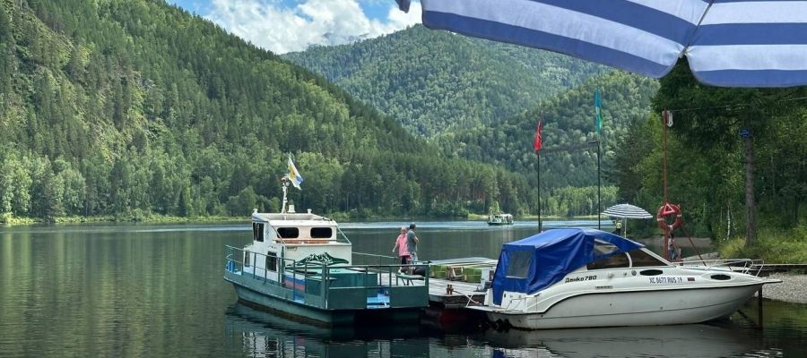 Отдых на Енисейском пирсе + форель на гриле + катерная прогулка