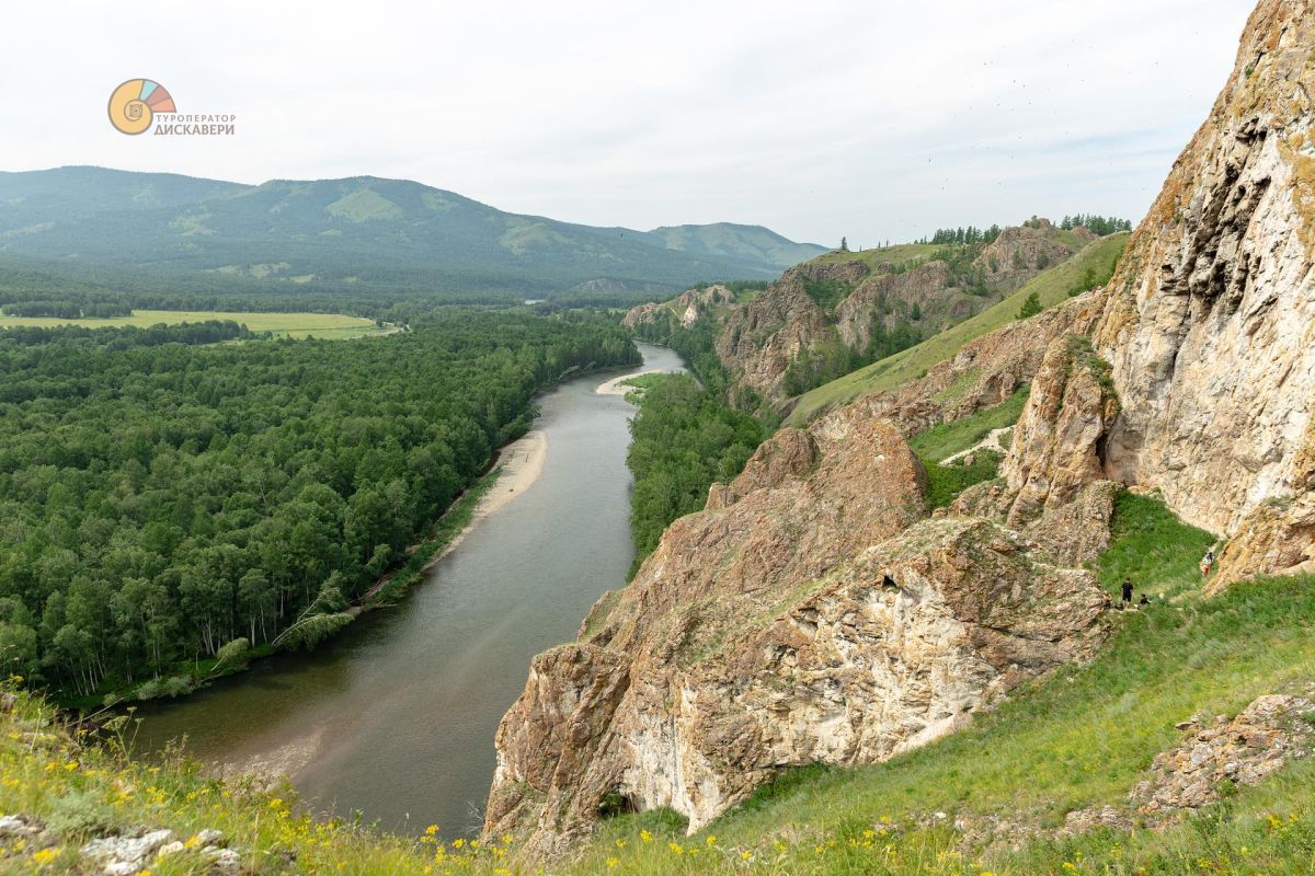 Экскурсия "Тропа предков", маршрут по берегу реки Белый Июс